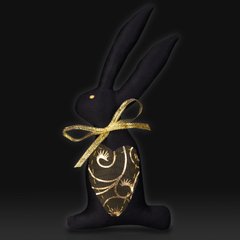 М'яка іграшка "Чорний святковий кролик 2023" (Б)