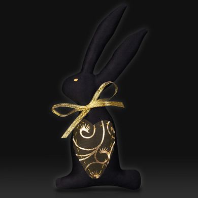М'яка іграшка "Чорний святковий кролик 2023" (Б)